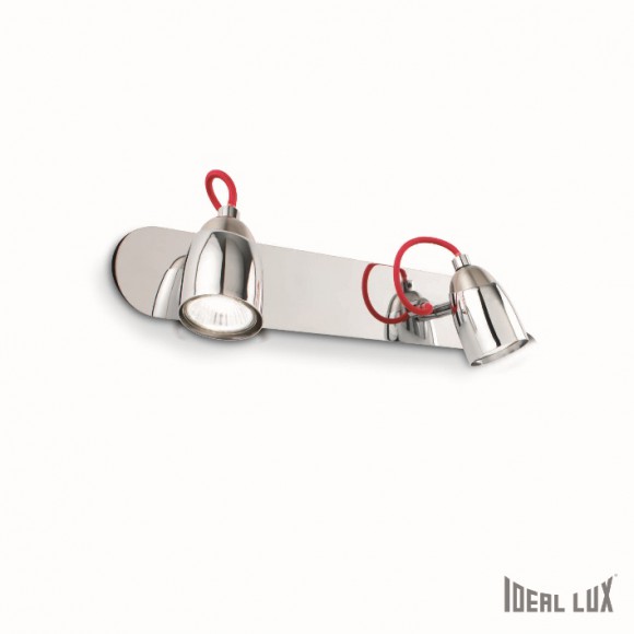 Ideal Lux 052250 fali lámpa Pollicino 2x28W|GU10 - piros