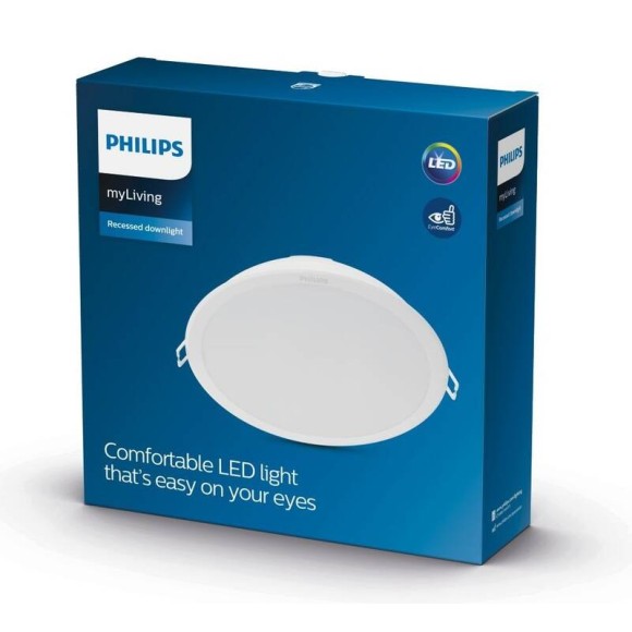 Philips 8720169230989 LED süllyeszthető lámpa Meson | 20W integrált LED forrás | 2200/1500 lm | 4000K