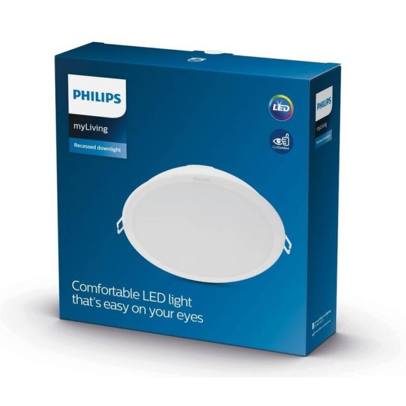 Philips 8720169230965 LED süllyeszthető lámpa Meson | 20W integrált LED forrás | 2100/1400 lm | 3000K