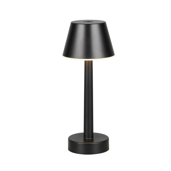 Trio TR54991132 LED asztali lámpa VIDAL | 1W integrált LED forrás | 1x150lm | 3000K | kapcsolóval | fényerőszabályzó | Přenosné | fekete