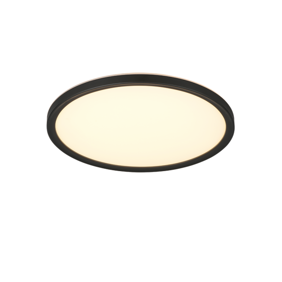 Trio TR63011102 LED mennyezetre szerelhető lámpa JOKO  | 18W integrált LED forrás | 1x2100lm | 2700-6500K | fényerőszabályzó | távirányítás | fekete