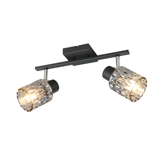Trio TR86422032 mennyezeti spotlámpa JACK  | 10W E27 | fekete | füstös