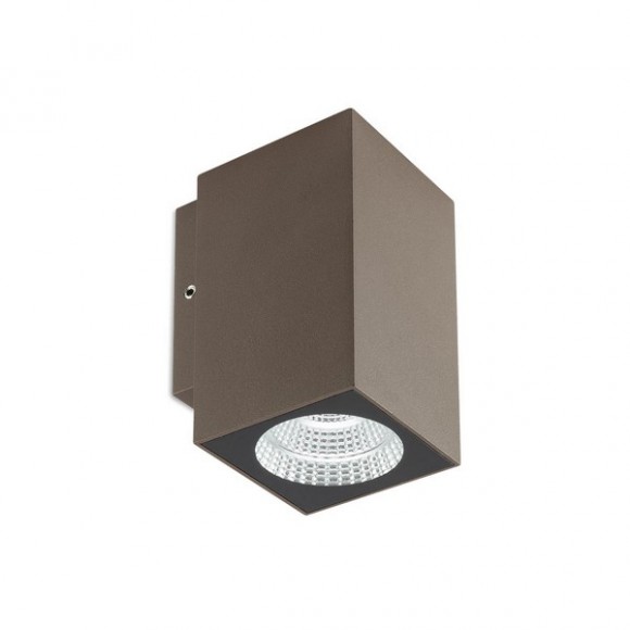 Redo 90086 QUAD kültéri fali lámpa CREE COB LED 3W | 360/280lm | 3000K | IP65 - barna