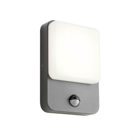 Redo 90133 COLIN kültéri fali lámpa SMD LED 9W | 918/640lm | 3000K | IP54 - antracit, mozgásérzékelő