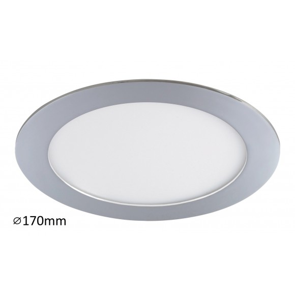 Rabalux 5585 LED fürdőszobai süllyeszthető és mennyezetre szerelhető lámpa Lois 1x12W | 800lm | 4000K | IP44 - króm, fehér
