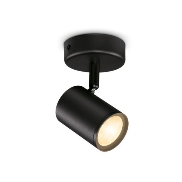 WiZ Tunable White 8719514551817 LED mennyezeti spotlámpa Imageo 1x5W | GU10 | 345lm | 2700-6500K - szabályozható, fekete