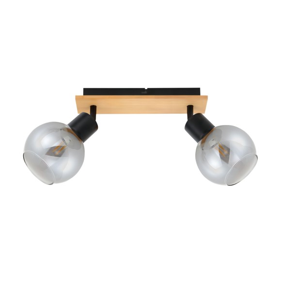 Italux SPL-67535-2-BK-WO mennyezeti spotlámpa Barel E27