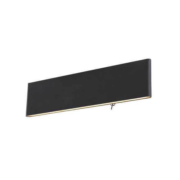 Globo 41751-12B LED fali lámpa Siegfried 1x12W | 450lm | 3000K - kapcsoló a lámpatesten, fekete