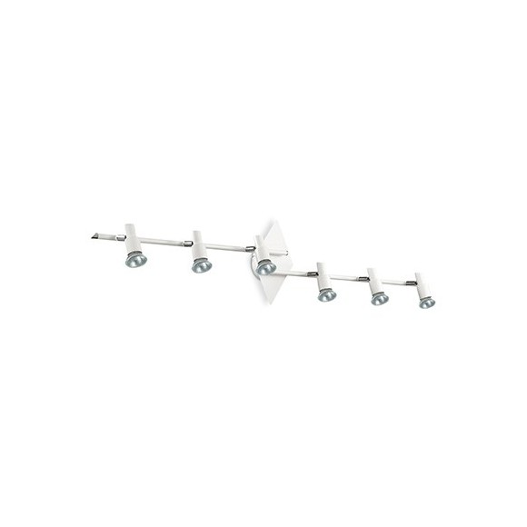 Ideal Lux 142104 mennyezetre szerelhető spotlámpa Slem 6x50W|GU10 - fehér