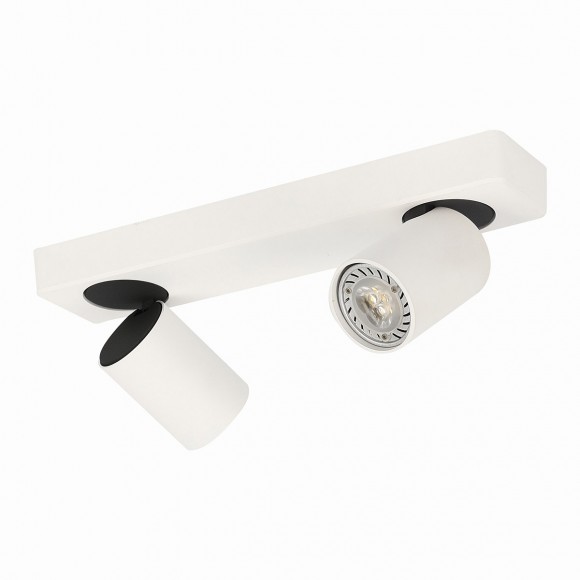 Italux SPL-3001A-2-WH mennyezetre szerelhető spotlámpa Federica 2x25W | GU10 | IP20 - fekete, fehér