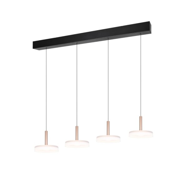 Trio T354910465 LED mennyezeti függőlámpa CELESTE  | 4x7,5W integrált LED forrás | 4x750lm | 3000K