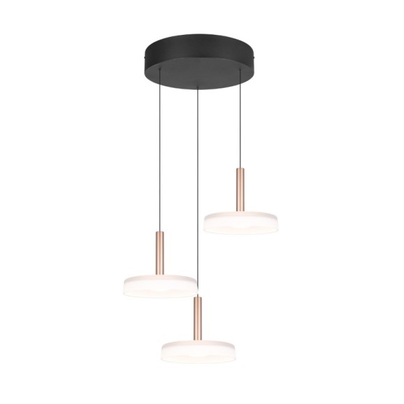 Trio T354930365 LED mennyezeti függőlámpa CELESTE  | 3x7,5W integrált LED forrás | 3x750lm | 3000K