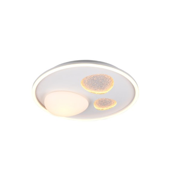 Trio T643110131 LED mennyezetre szerelhető lámpa PEBBLE  | 36W integrált LED forrás | 4500lm | 2700-6500K