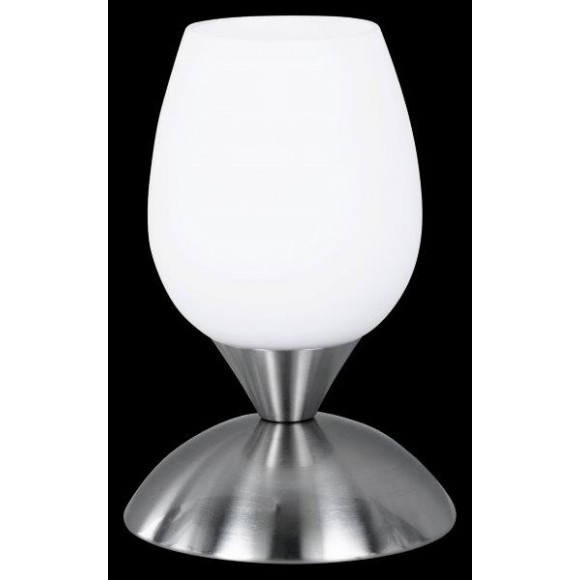Trio R59441007 asztali lámpa Cup II 1x40W | E14 - érintőkapcsoló, ezüst, fehér