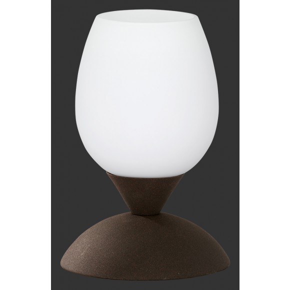 Trio R59441024 asztali lámpa Cup II 1x40W | E14 - érintőkapcsoló, barna, fehér
