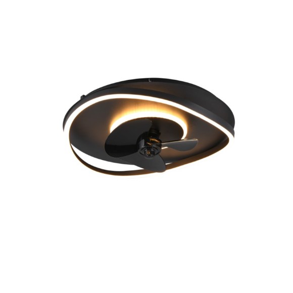 Trio Reality TR67393132 LED ventilátor világítással SORTLAND | 30W integrált LED forrás | 3500lm | 2700-6500K