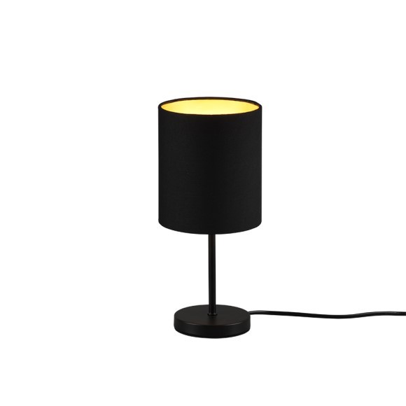 Trio R50491080 asztali lámpa Jerry 1x40W | E14 - billenőkapcsoló, arany, fekete