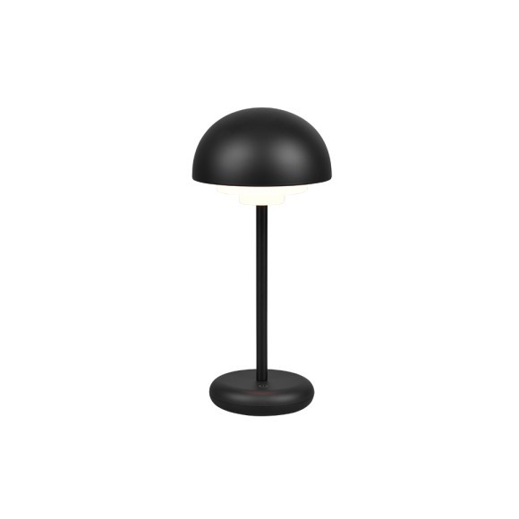 Trio R52306132 LED kültéri asztali lámpa Elliot 1x2W | 180lm | 3000K | IP44 - érintőkapcsoló, akkumulátor, fekete