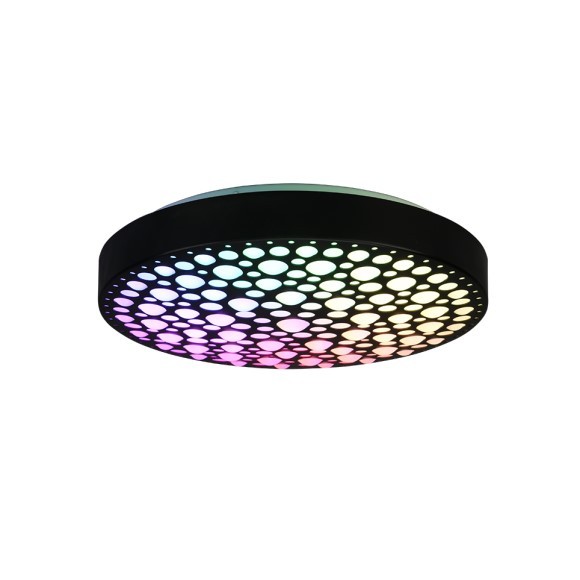 Trio R67161132 Chizu LED mennyezeti lámpa 1x22W | 2500lm | 2700-6000K | RGB - szabályozható, éjszakai üzemmód, távirányító, fekete