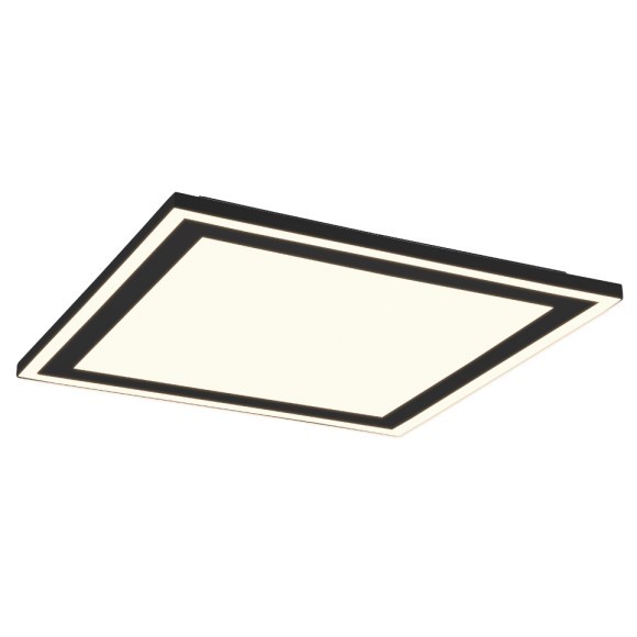 Trio R67214332 LED mennyezeti lámpa Carus 1x20W+9W | 3100lm+1400lm | 3000K - külön kapcsolók, fekete