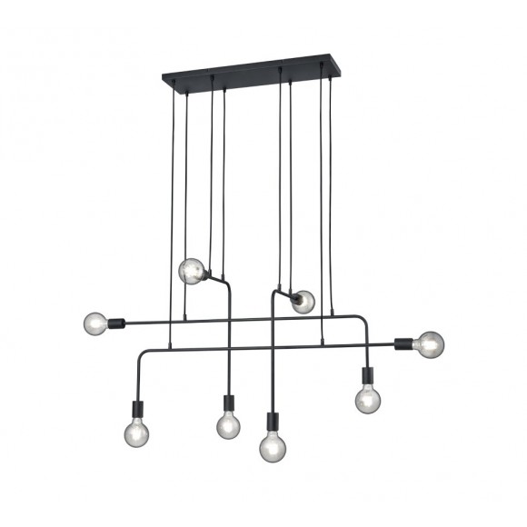 Trio 306200832 mennyezeti függőlámpa Connor 8x10W | E27 | IP20 - fekete