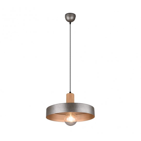Trio 309500167 mennyezeti függőlámpa Gaya 1x28W | E27 - antik nikkel