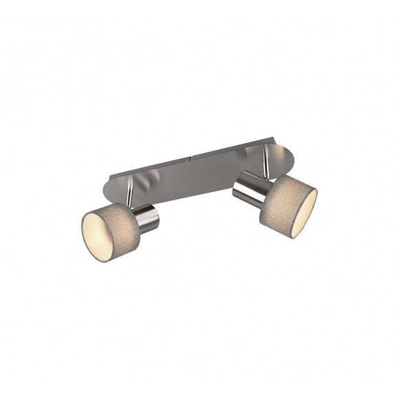 Trio 803600207 mennyezeti vagy fali lámpa Wailer 2x5W | GU10 | IP20 - nikkel szürkével