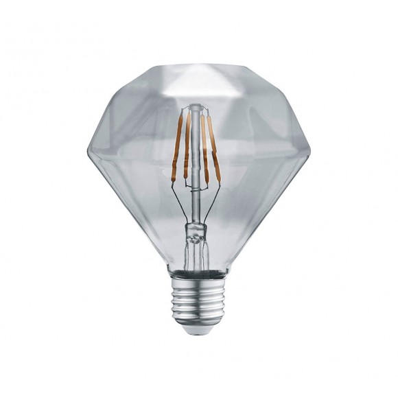 Trio 902-454 LED dizájn szálas izzó Diamant 1x4W | E27 | 140lm | 3000K - füstüveg