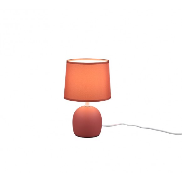 Trio R50802618 asztali lámpa Malu 1x40W | E14 - kábelkapcsoló, narancssárga
