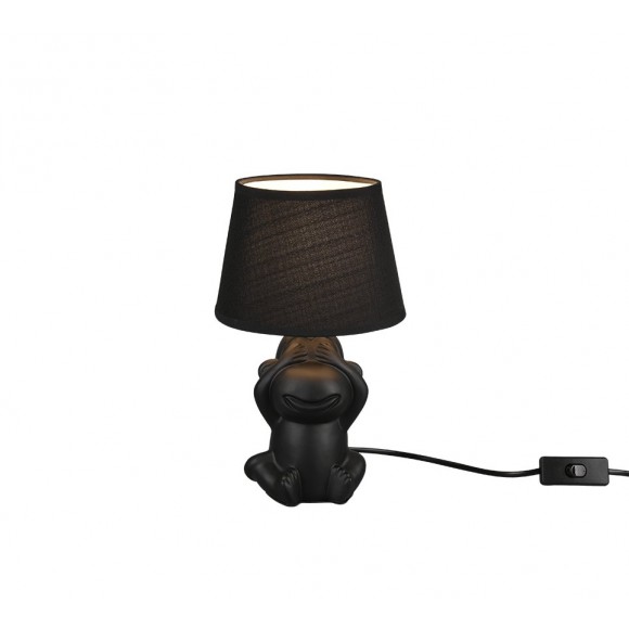 Trio R50851002 asztali lámpa 1x40W | E14 - billenőkapcsoló, fekete