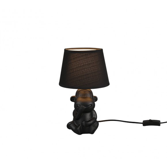Trio R50891002 asztali lámpa Chita 1x40W | E14 - billenőkapcsoló, fekete