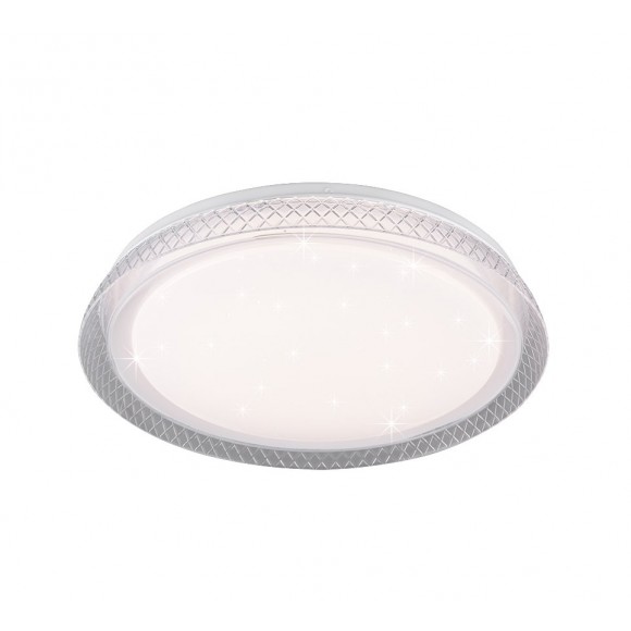 Trio R62371100 LED mennyezeti lámpa Heracles 1x18W | 2000 lm | 2700-6500K | IP20 - szabályozható, világítási hőmérséklet, távirányítás, csillagos égbolt effektus, fehér