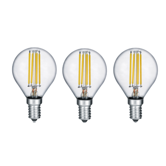 Trio 983-3400 3 db LED izzó Tropfen 1x4W | E14 | 470lm | 3000K