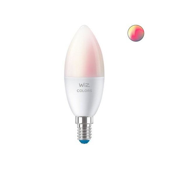 WiZ Colors 8718699787097 intelligens LED izzó E14 | 1x4,9W | 470lm | 2200-6500K | RGB
