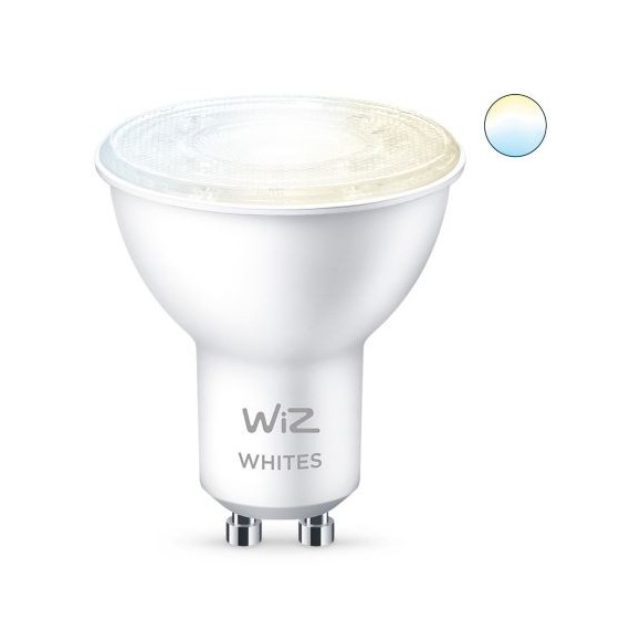 WiZ Tunable white 8718699787110 intelligens LED izzó GU10 | 1x4,9W | 345lm | 2700-6500K