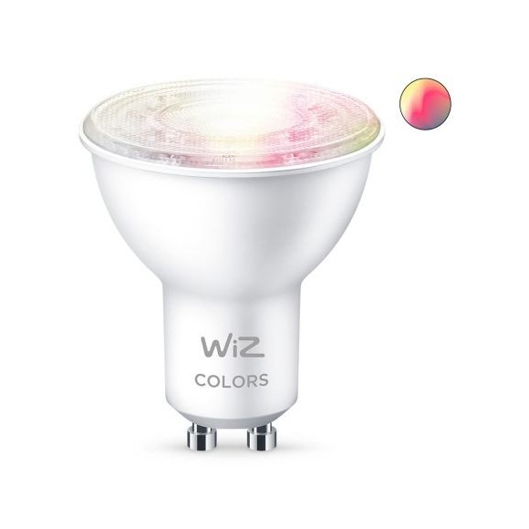 WiZ Colors 8718699787134 intelligens LED izzó GU10 | 1x4,9W | 345lm | 2200-6500K | RGB