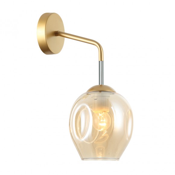 Italux WL-30843-1 GD+AMB fali lámpa Borgo 1x40W | E27 | IP20 - arany színű