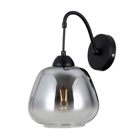 Italux WL-40824-1-BK fali lámpa Felis E27