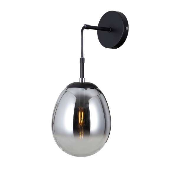 Italux WL-40825-1-BK fali lámpa Meolo E14