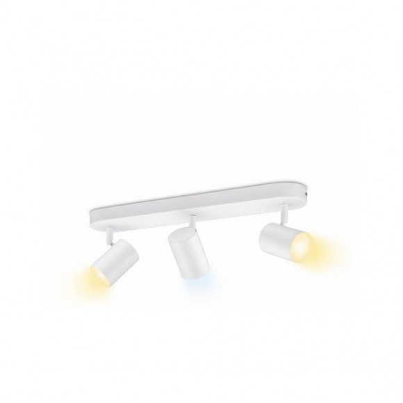 WiZ Tunable White 8719514551794 LED mennyezeti spotlámpa Imageo 3x5W | GU10 | 1035lm | 2700-6500K - szabályozható, fehér