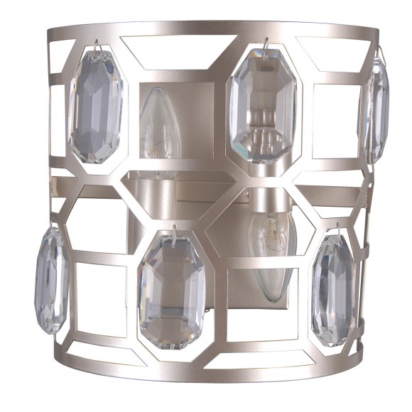 Italux WL-43400-2 fali lámpa Momento 2x40W | E14 | IP20 - pezsgő ezüst