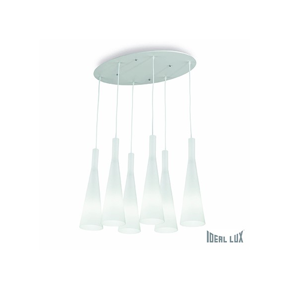 függőlámpa Ideal Lux Milk SP6 6X60W E27 - elegáns