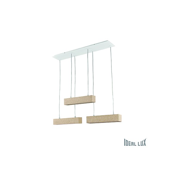 Ideal Lux 110790 mennyezeti függőlámpa Canvas 6x40W|G9 - krémszínű
