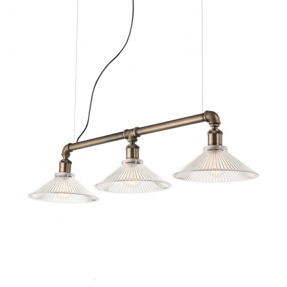 Ideal Lux 140018 mennyezeti függőlámpa Astrid 3x60W|E27 - sárgaréz