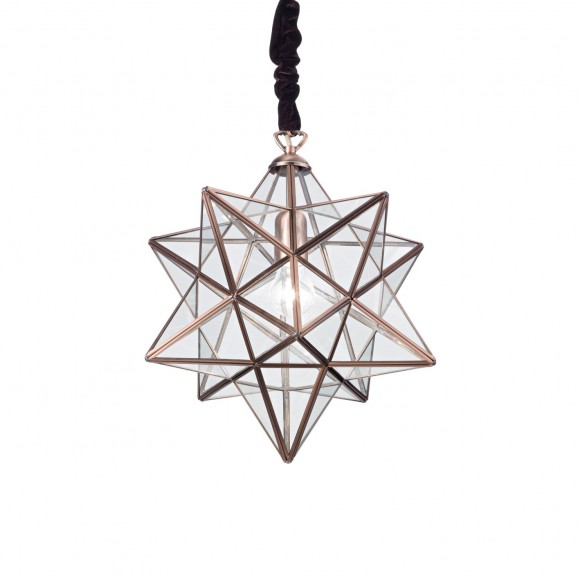 Ideal Lux 093031 mennyezeti függőlámpa Stella 1x60W|E27 - réz
