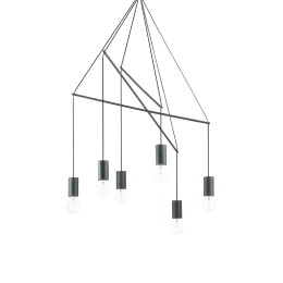 Ideal Lux 158860 csillár Pop Nero 10x60W|E27