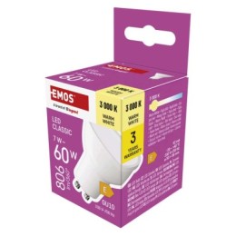 EMOS ZQ8E42 LED izzó CLASSIC | 7W integrált LED forrás | 806lm | 3000K