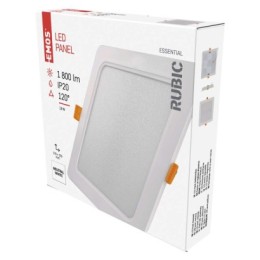 EMOS ZD2442 LED süllyeszthető lámpa RUBIC | 18W integrált LED forrás | 1800lm | 4000K
