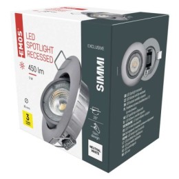 EMOS ZD3222 LED süllyeszthető lámpa SIMMI | 5W integrált LED forrás | 450lm | 4000K