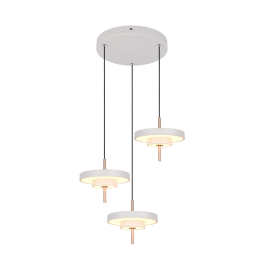 Trio T340230376 LED függőcsillár KEATON  | 10W integrált LED forrás | 3x1200lm | 2300+3000+4000K